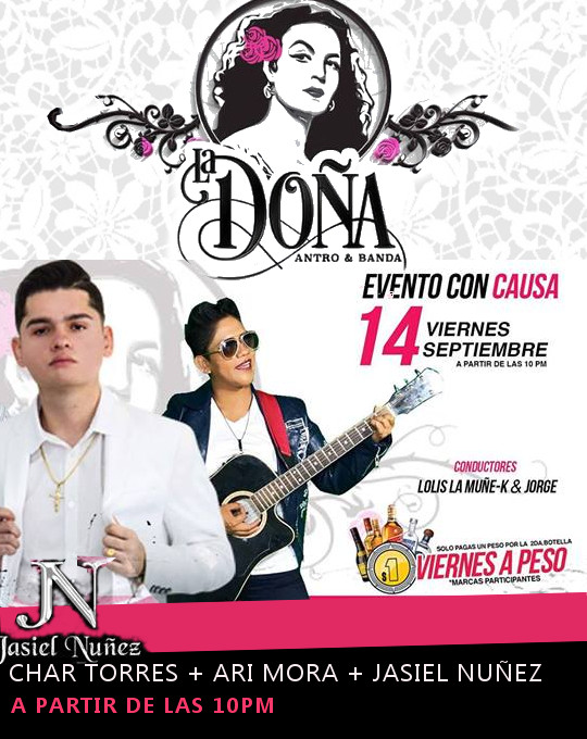 Promo de Evento Especial de Fin de Semana en La Doña Antro y Banda