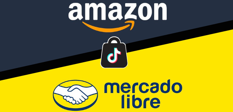 Amazon, tiktok, Mercado Libre Logo