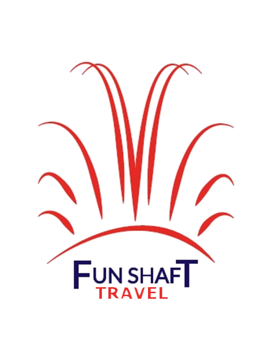 Logotipo de la Agencia de Viajes Funshaft Travel que pertenece a FunShaft Enertainment