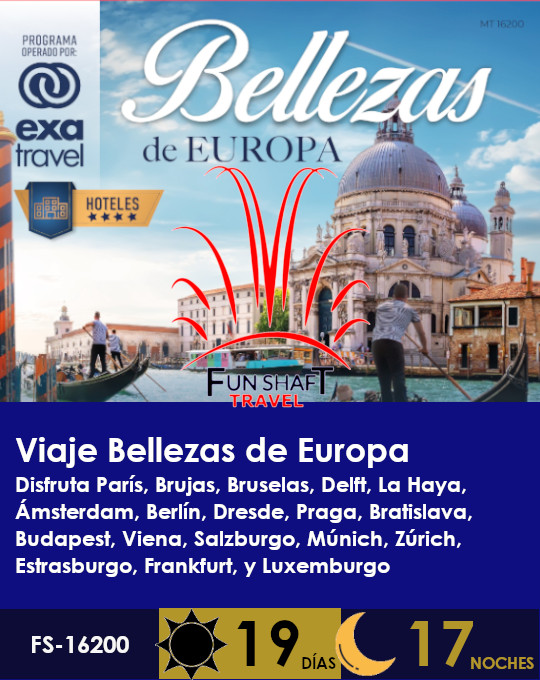 Promo de Viaje Bellezas Europa con FunShaft Travel