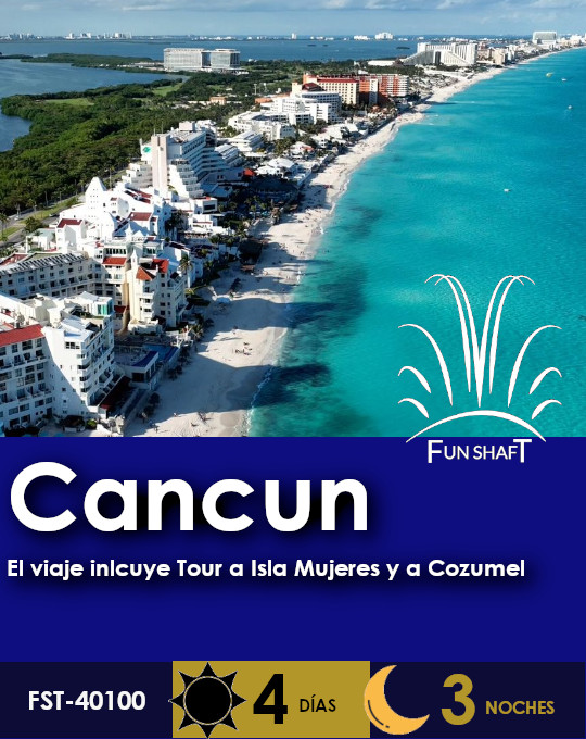 Promo de viaje a Cancun de Funshaft travel