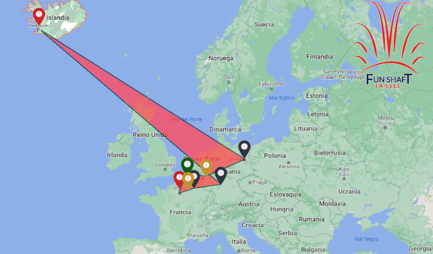 Mapa Tour Islandia Esencia de Europa