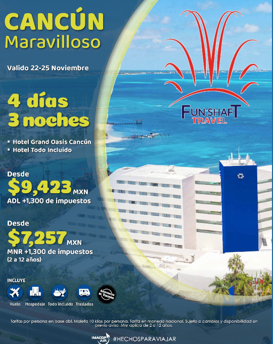 Imagen de proximo Viaje - Promocion Gran Oasis Hotel en Cancun