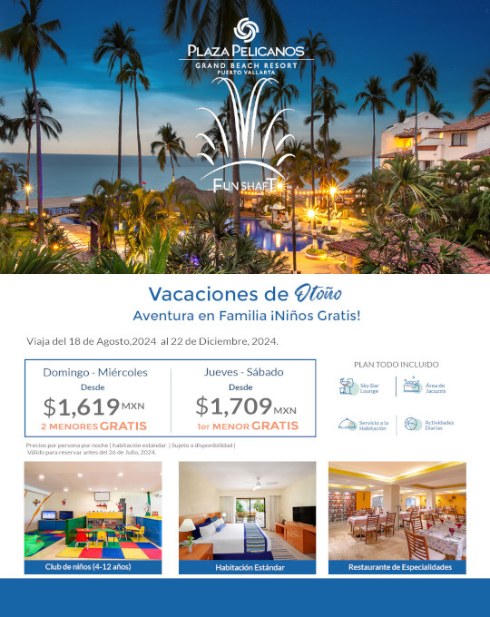 Imagen de proximo Viaje - Promocion Hotel Pelicanos Puerto Vallarta