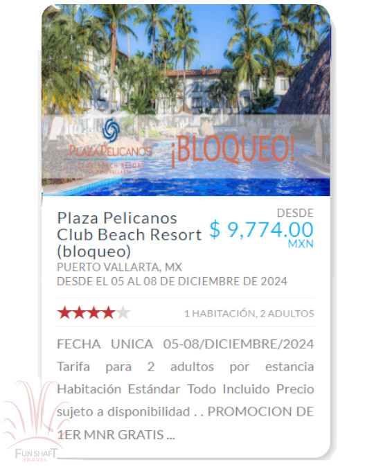 Imagen de proximo Viaje - Promocion Hotel Pelicanos Puerto Vallarta