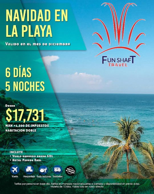 Imagen de proximo Viaje - Promocion Paquete de Navidad en la Playa